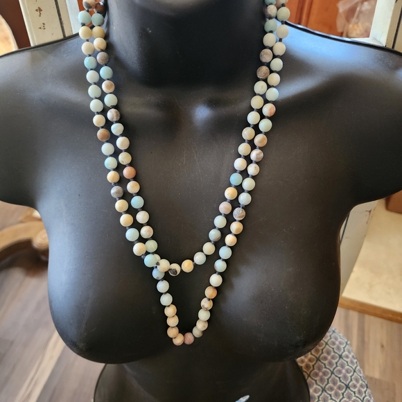 Bundle lot of 5 hard stone long necklaces Can Layer gemstone crystal Jewelry - Picture 10 of 12